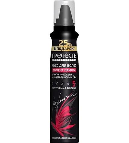 Мусс Прелесть Professional Эффект памяти сверхсильная фиксация