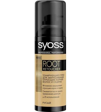 Спрей для волос Syoss Root Retoucher тонирующий для закрашивания отросших корней и седины русый