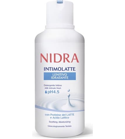 Гель Nidra Intimolatte для интимной гигиены освежающий с молочными протеинами 500 мл