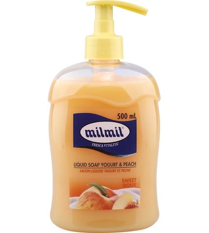 Жидкое мыло MilMil с ароматом йогурта и персика