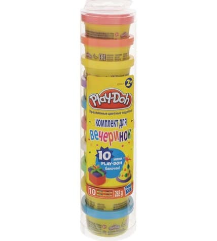 Набор пластилина Play-Doh Для вечеринок 10 банок