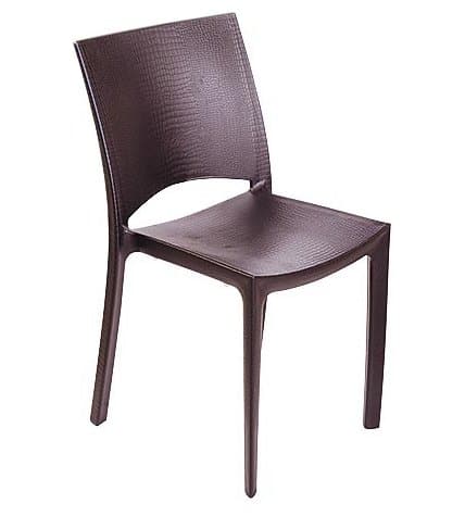 Кресло Cocco пластиковое коричневое