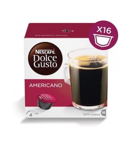 Кофе Nescafe Dolce Gusto Американо в капсулах для кофемашины 10 г × 16 шт