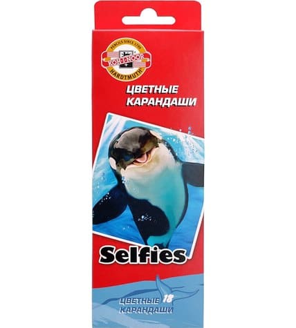 Карандаши цветные Koh-I-Noor Selfies 18 цветов