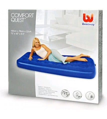 Матрас надувной Bestway Flocked Air Bed 185 х 76 х 22 см