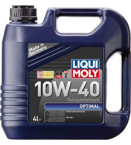 Масло Liqui Moly Optimal 10W-40 моторное 4 л