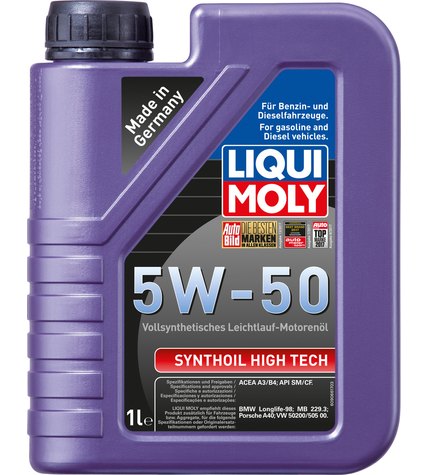 Масло Liqui Moly Synthoil High Tech 5W-50 моторное 1 л