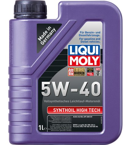 Масло Liqui Moly Synthoil High Tech 5W-40 моторное 1 л