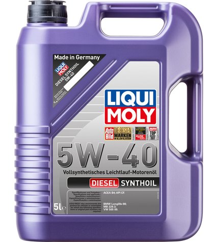 Масло Liqui Moly Diesel Synthoil 5W-40 моторное 5 л