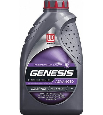 Масло Лукойл Genesis ADVANCED 10W-40 моторное 1 л