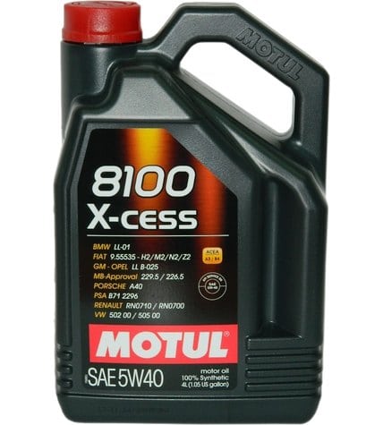 Масло Motul 8100 X-Cess 5W-40 моторное 4 л