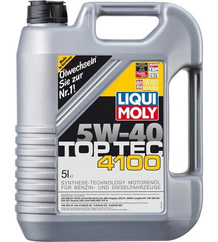 Масло Liqui Moly Top Tec 4100 5W-40 моторное 5 л