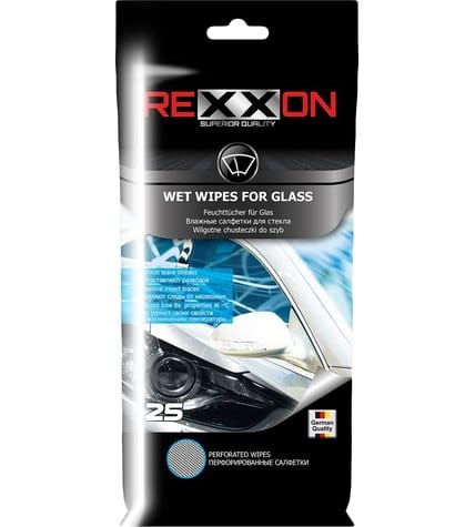 Влажные салфетки Rexxon для стекол автомобиля 25 шт