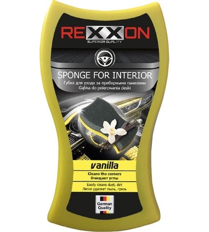 Губка Rexxon для полировки приборной панели с ароматом ванили