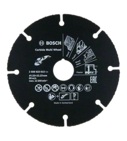 Диск отрезной Bosch Carbide Multi Wheel 125 х 22,2 мм по дереву и пластику