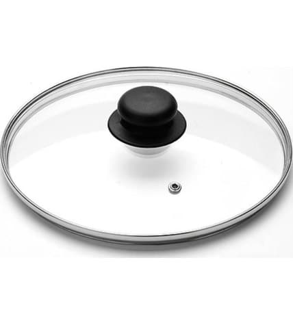 Крышка стеклянная с металлическим ободком 20 см
