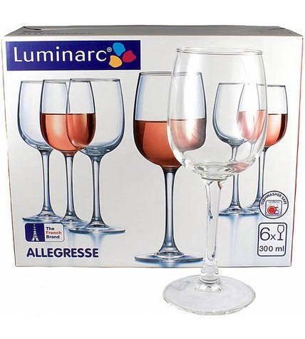Набор бокалов Luminarc Allegresse для вина 300 мл