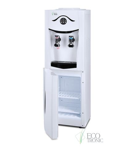 Кулер для воды напольный Ecotronic K21-LF white+black с холодильником купить в Москве