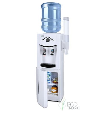 Кулер для воды напольный Ecotronic K21-LF white+black с холодильником цена