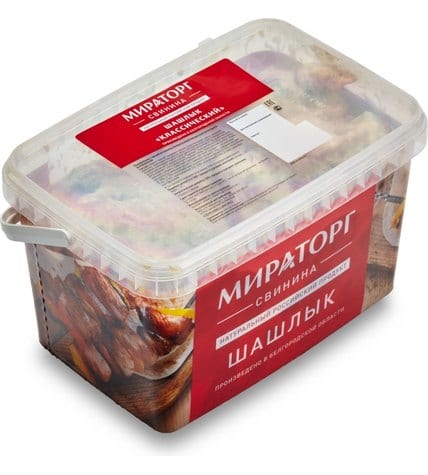 Шашлык свиной Мираторг Классический охлажденный ~1 кг