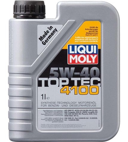 Масло Liqui Moly Top Tec 4100 5W-40 моторное 1 л