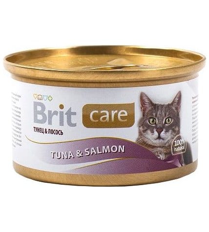 Консервы Brit care для кошек с тунцом и лососем