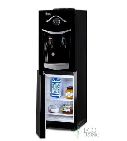 Кулер для воды напольный Ecotronic K21-LF black+silver с холодильником купить в Москве