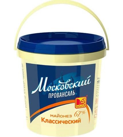 Майонез Московский Провансаль классический 67% 10 кг в пластиковом ведре