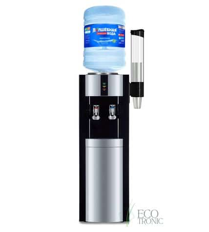Кулер для воды напольный Ecotronic V21-LF black+silver с холодильником