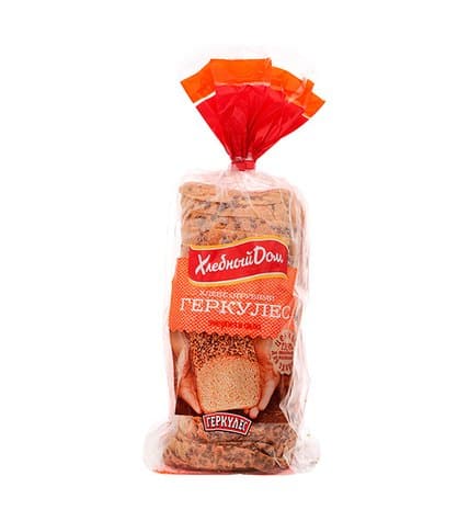 Хлеб Хлебный Дом Геркулес зерновой с отрубями формовой