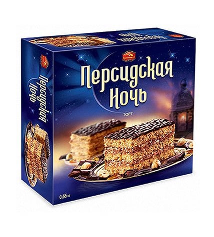 Торт Черемушки Персидская Ночь песочный в шоколадной глазури
