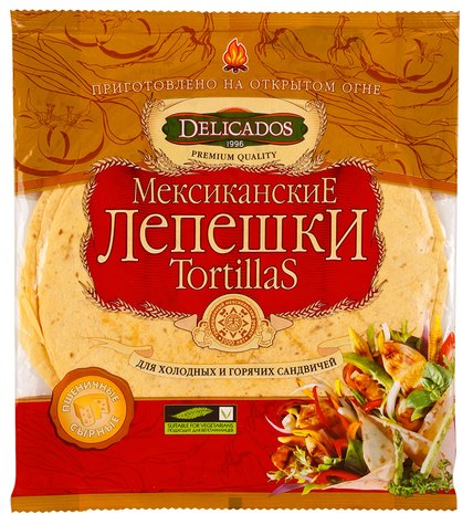 Тортилья Delicados сырная пшеничная