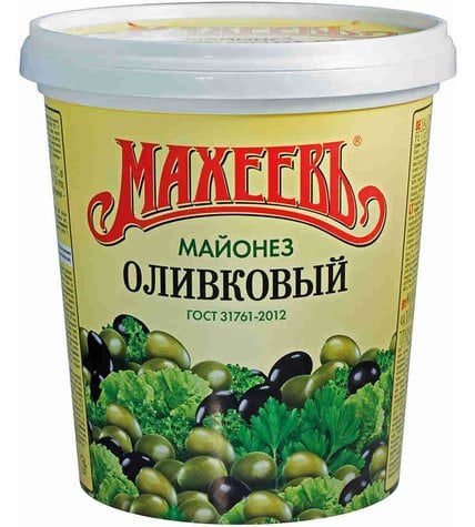 Майонез Махеевъ оливковый 50,5% 800 г в пластиковом ведре