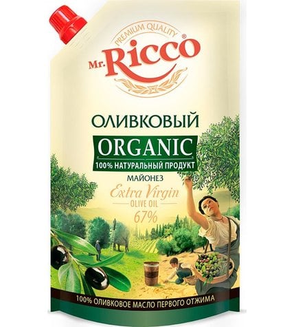 Майонез Mr.Ricco Organic оливковый 67% 400 г