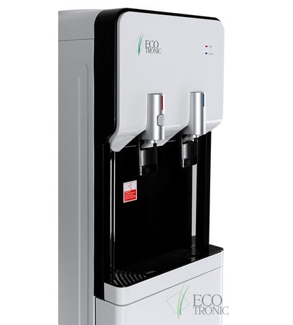 Кулер для воды напольный Ecotronic M40-LCE white+black со шкафчиком