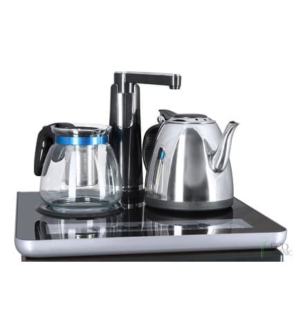 Кулер с чайным столиком Тиабар Ecotronic TB1-LE silver с нижней загрузкой бутыли