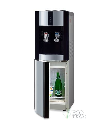 Кулер для воды напольный Ecotronic V21-LF black+silver с холодильником цена