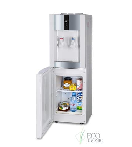 Кулер для воды напольный Ecotronic V21-LF white+silver с холодильником цена