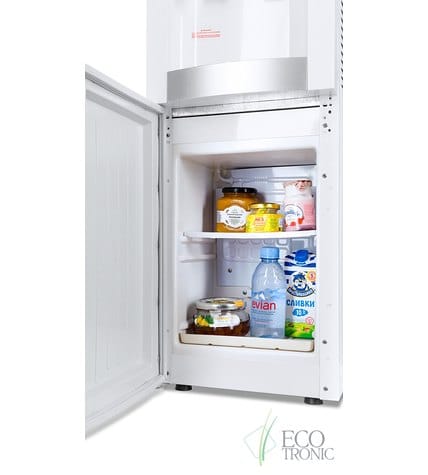 Кулер для воды напольный Ecotronic V21-LF white+silver с холодильником