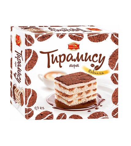 Торт Черемушки Тирамису бисквитный с кофейной пропиткой