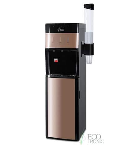 Кулер для воды напольный Ecotronic M30-LXE black+gold с нижней загрузкой бутыли купить