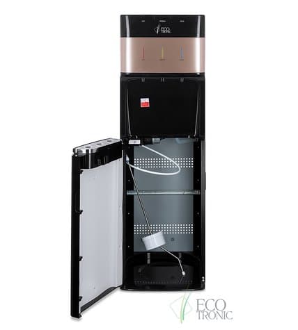 Кулер для воды напольный Ecotronic M30-LXE black+gold с нижней загрузкой бутыли цена