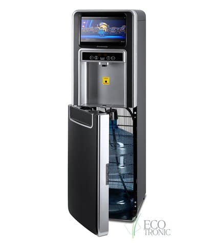 Кулер для воды напольный Ecotronic P5-LXAD с дисплеем для видео купить в Москве