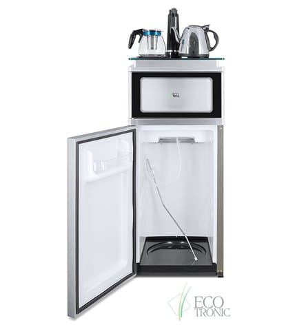 Кулер с чайным столиком Тиабар Ecotronic TB3-LE UV с нижней загрузкой бутыли купить в Москве