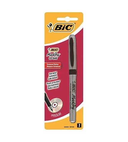 Перманентный маркер Bic для нанесения надписей на CD/DVD диски