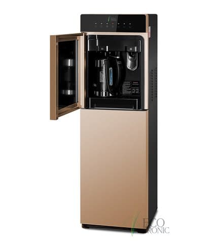 Кулер для воды с чайником Ecotronic M15-LXKEM gold с нижней загрузкой бутыли цена