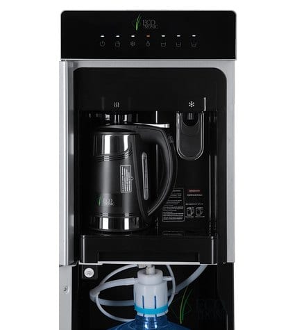 Кулер для воды с чайником Ecotronic M15-LXKEM silver с нижней загрузкой бутыли