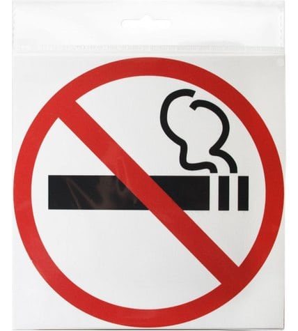 Табличка Контур Лайн пластиковая Не курить 20 х 20 см