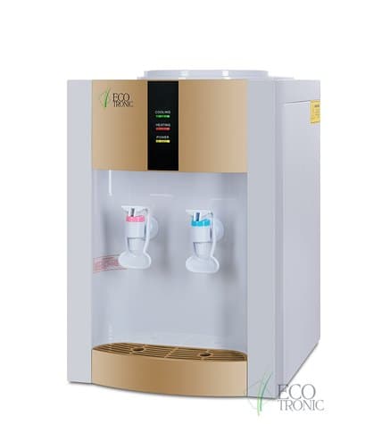Кулер для воды настольный Ecotronic H1-TE Gold с электронным охлаждением купить