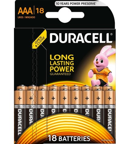 Батарейки Duracell AAA 18 шт